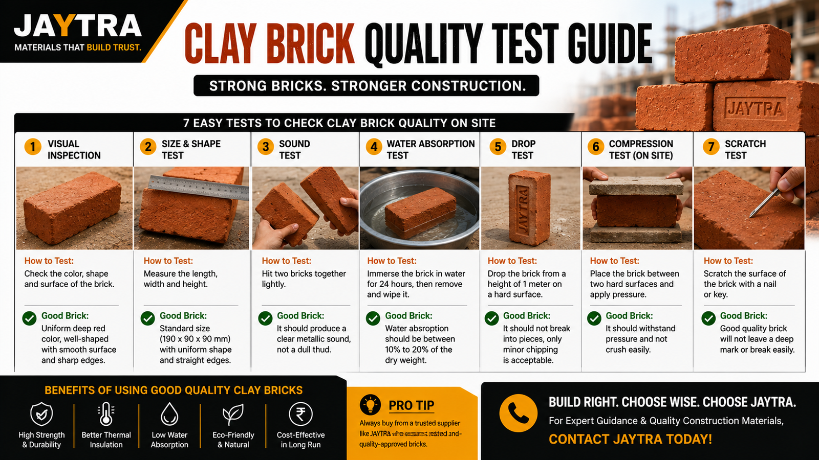 Clay Brick Quality Test Guide