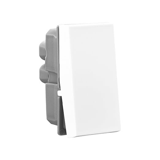 Allzy 6A Switch SP 1 Way 1 Module (White)
