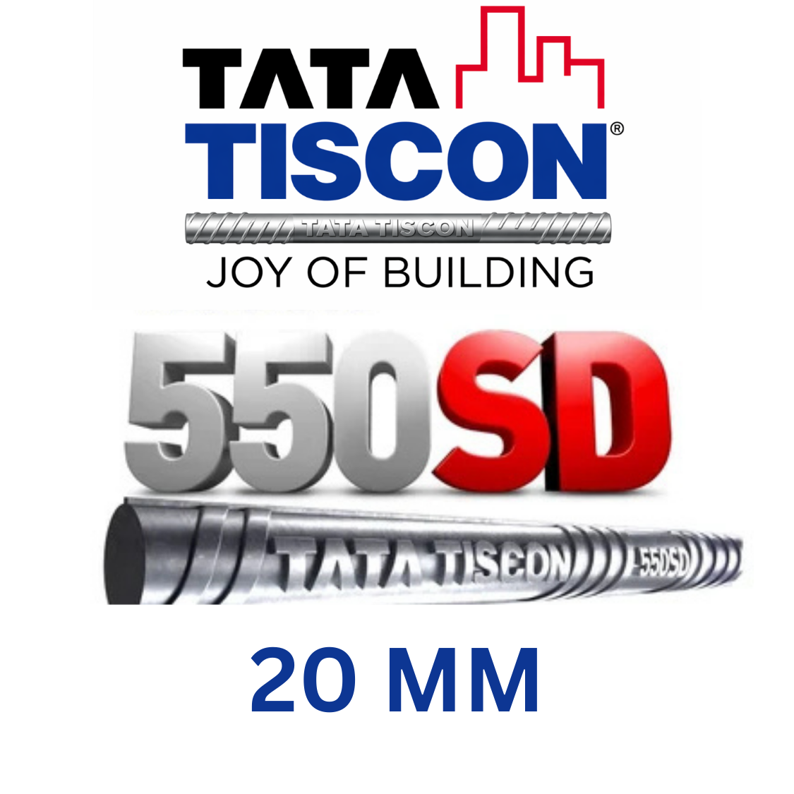 Tata Tiscon 550SD TMT Rebar - 20MM